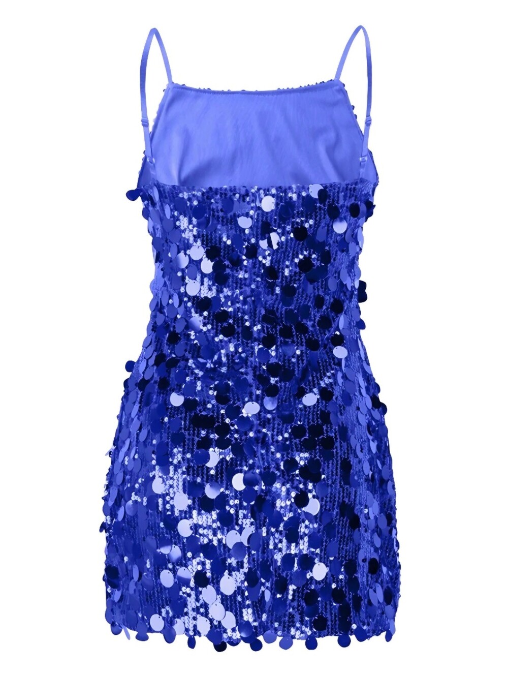 Zeflows Royal Blue Sequin Mini Dress NWT Women’s Large HOCO Glam Festival - Picture 11 of 16